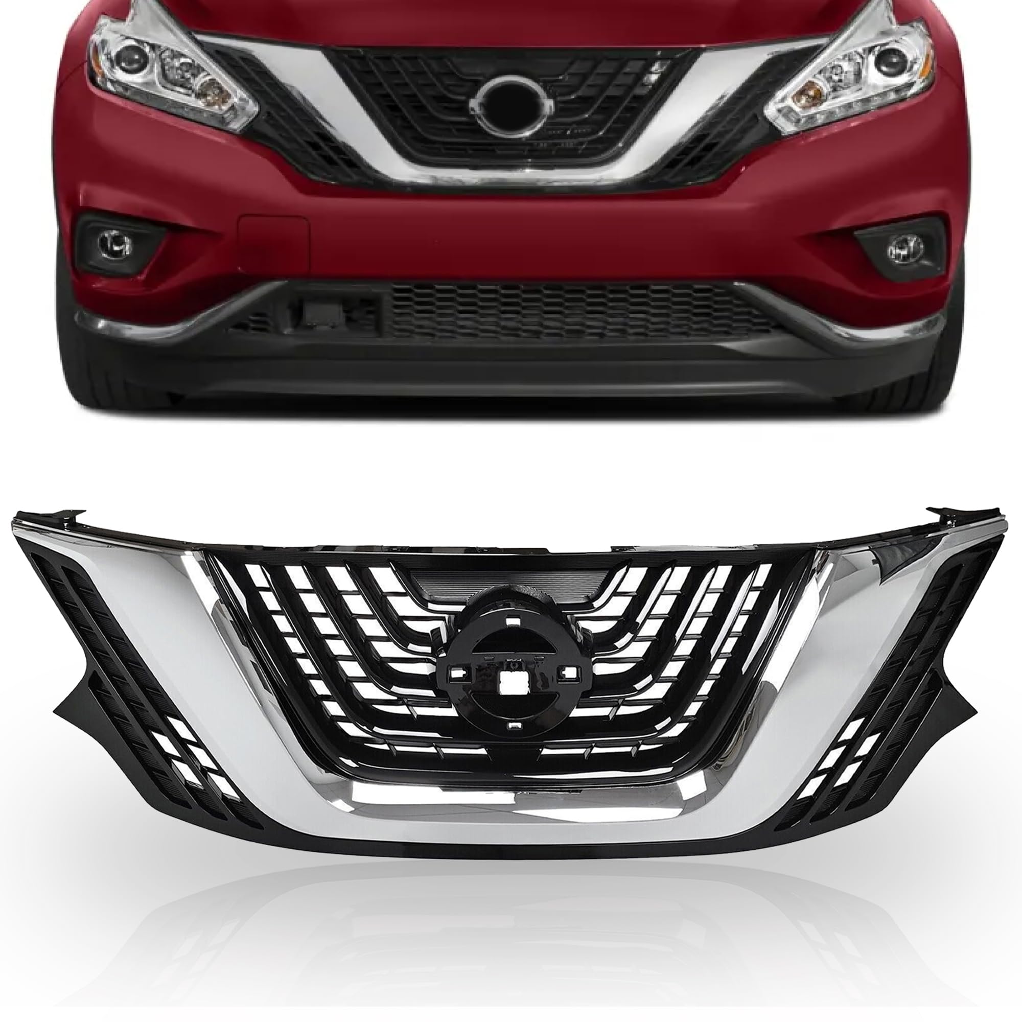 Amazon.com: PartsFlow Front Upper Grille For 2015 2016 2017 2018